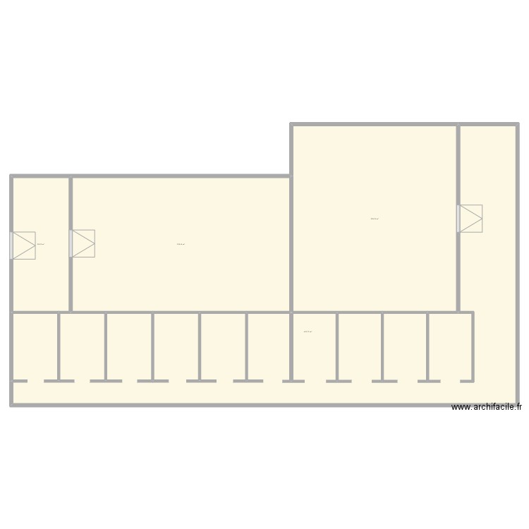 Plan DABOU. Plan de 4 pièces et 951 m2