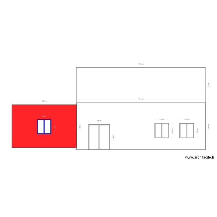 facade avant . Plan de 0 pièce et 0 m2