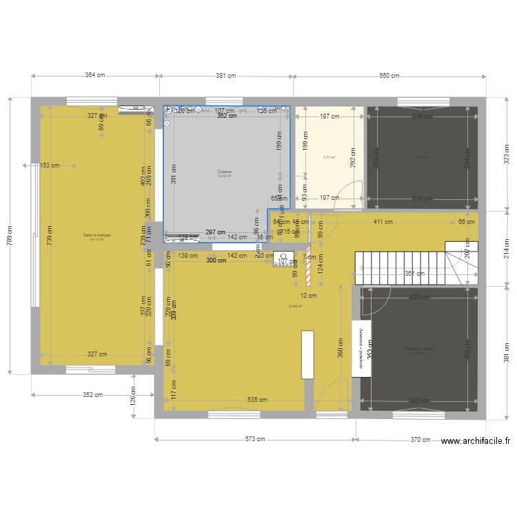 cloisons RDC option . Plan de 0 pièce et 0 m2