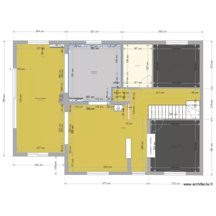 cloisons RDC option . Plan de cloisons RDC option . Plan de