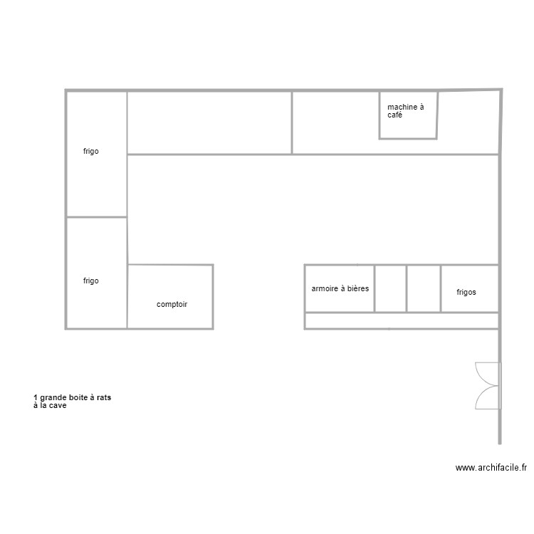 PLAN Cafe de Hôtel de Ville ESCH SUR ALZETTE. Plan de 0 pièce et 0 m2