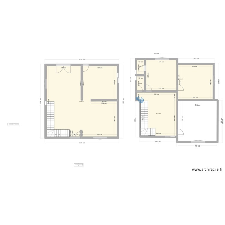 sekma. Plan de 5 pièces et 168 m2