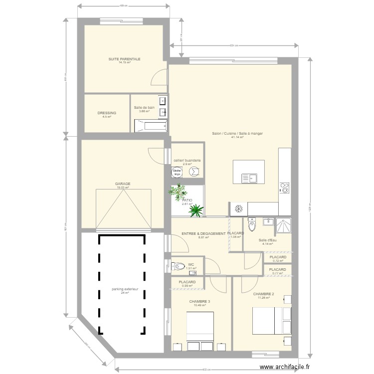 PLAN X PLUI PATIO V4. Plan de 0 pièce et 0 m2