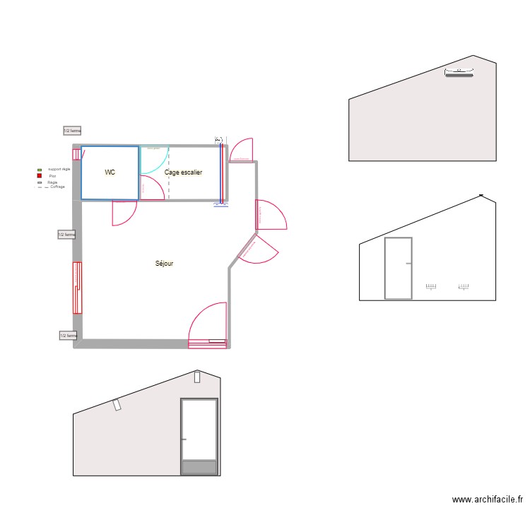 Loc calepinage. Plan de 0 pièce et 0 m2