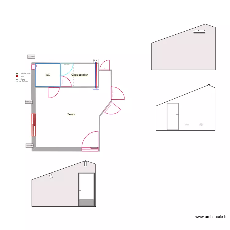 Loc calepinage. Plan de 