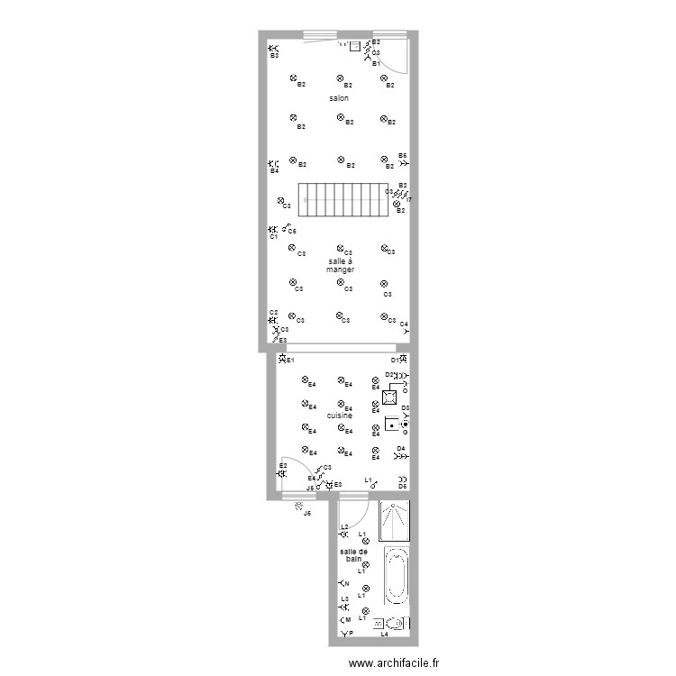 plan electrique val fred. Plan de 0 pièce et 0 m2