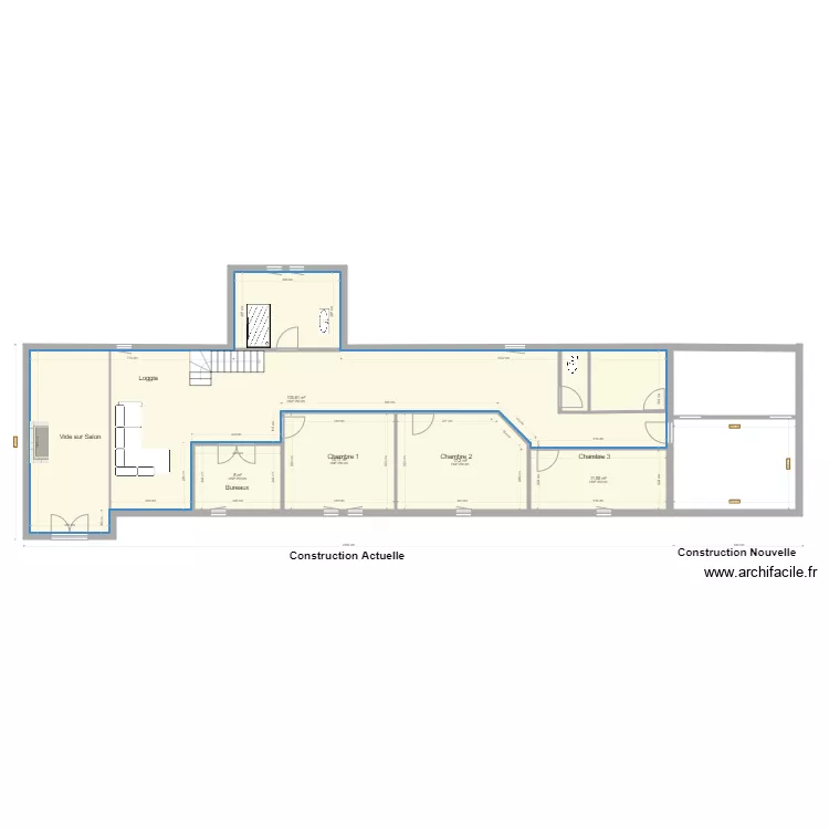 Plan des niveaux &Eacute;tage Projet oda. Plan de 