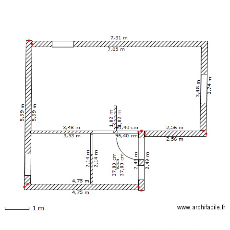 projet maison Caen. Plan de 0 pièce et 0 m2