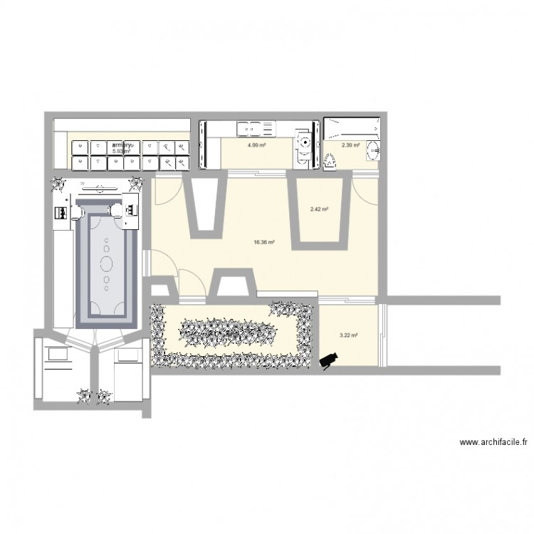 bunker. Plan de 0 pièce et 0 m2