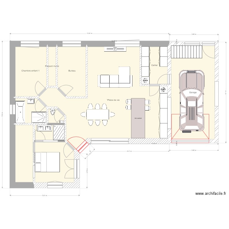 projet étangs. Plan de 0 pièce et 0 m2