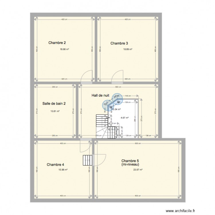 Etage 1 . Plan de 0 pièce et 0 m2