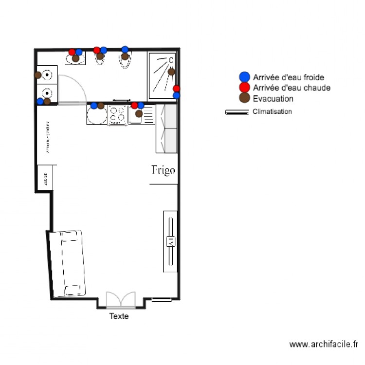 villa madeleine RDC Plan Plomberie Partie 2. Plan de 0 pièce et 0 m2