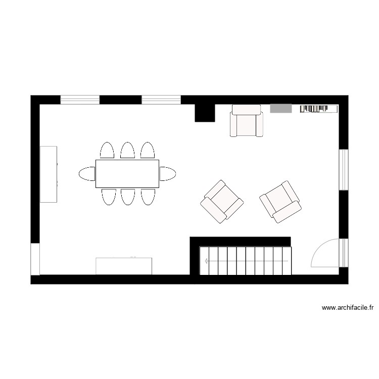 Salle à manger - Plan dessiné par GregMgmt