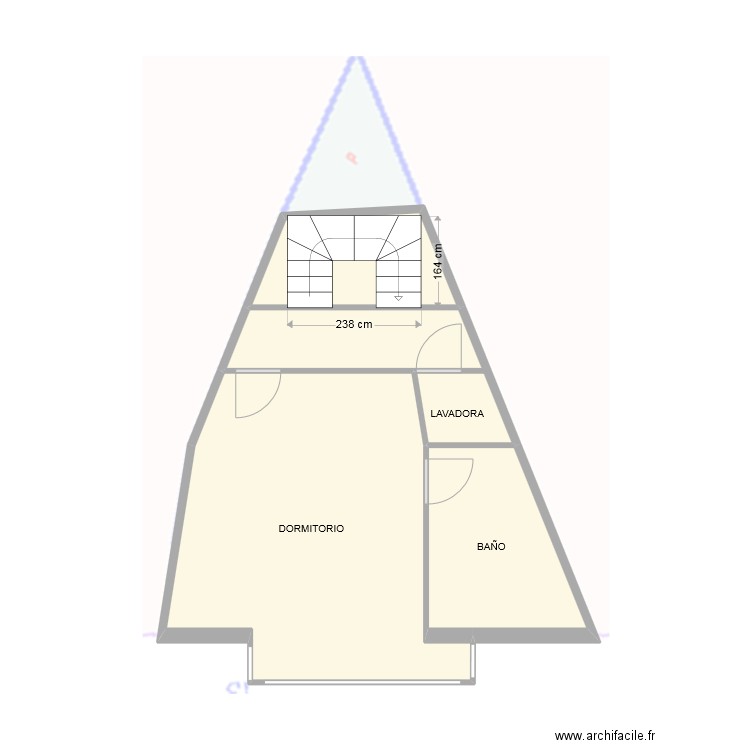 IÑAKI P1. Plan de 4 pièces et 40 m2