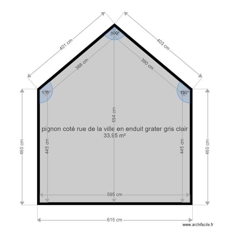 pignon. Plan de 0 pièce et 0 m2
