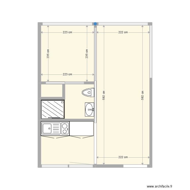 20 pieds double M Struvay. Plan de 0 pièce et 0 m2