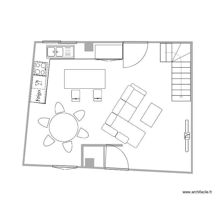 RDC MEUBLE THOMAS. Plan de 