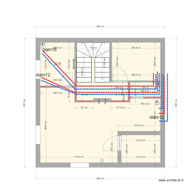 Maison cachan alimentation eau. Plan de 0 pièce et 0 m2