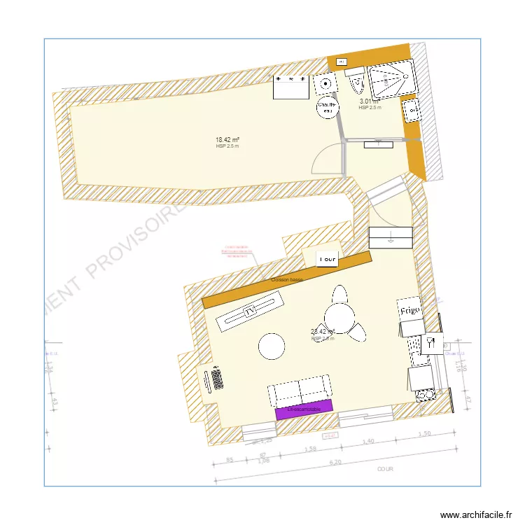 atelier tours. Plan de 
