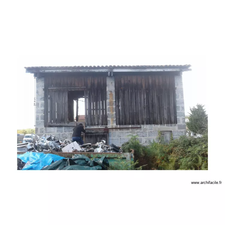 hauteur étable 1. Plan de hauteur étable 1. Plan de