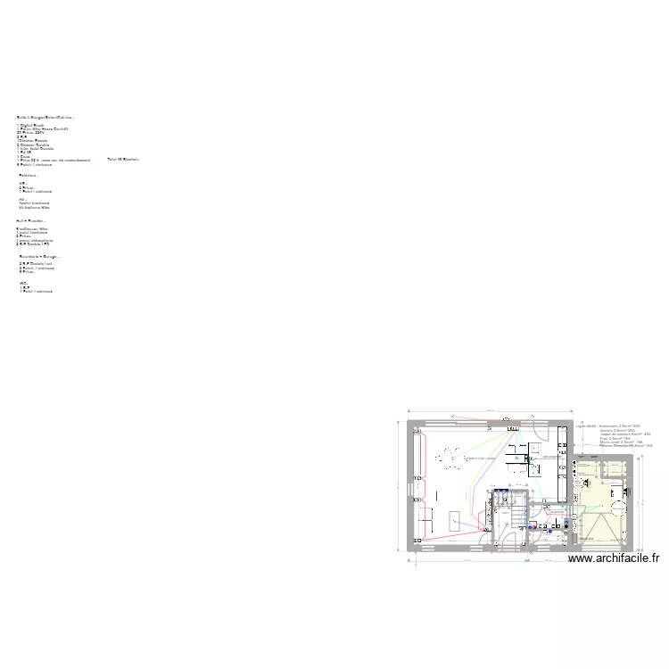 Maison Gilis-Strens . Plan de 