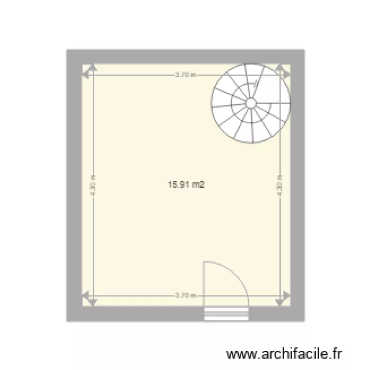 D&eacute;pendance. Plan de 