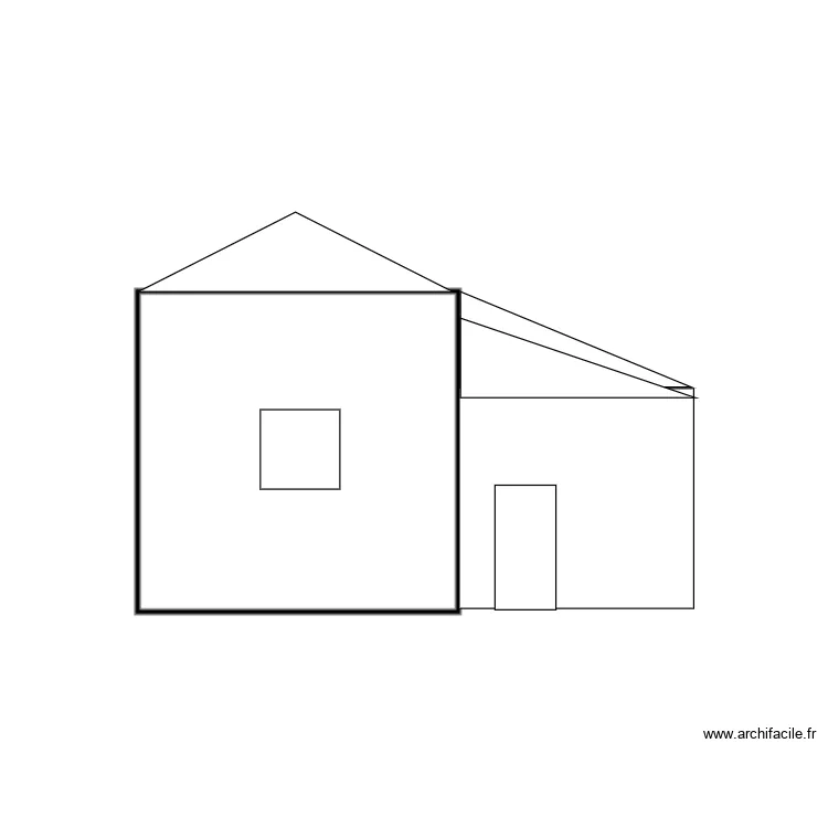 plan de coupe -sud-. Plan de 