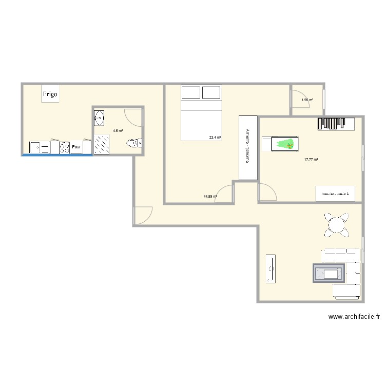 plan appartement 92 m2