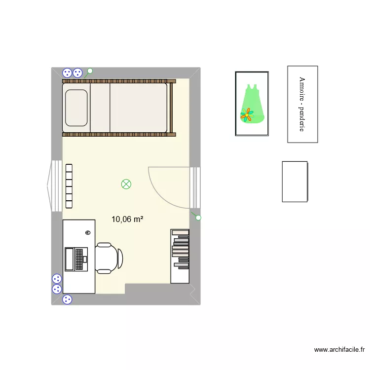 HERSEAUX pi&egrave;ce 1. Plan de 