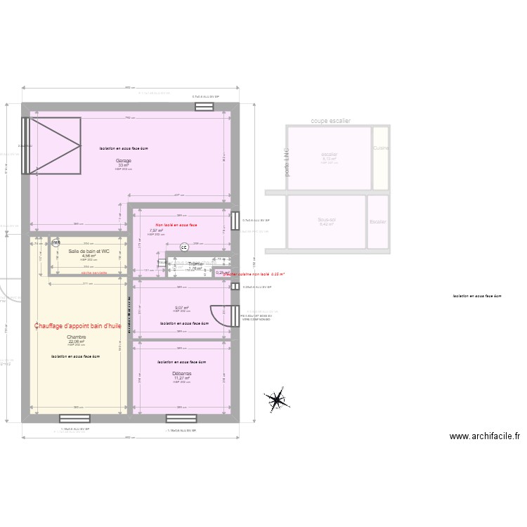 COLLA jean michel IZI. Plan de 26 pièces et 197 m2