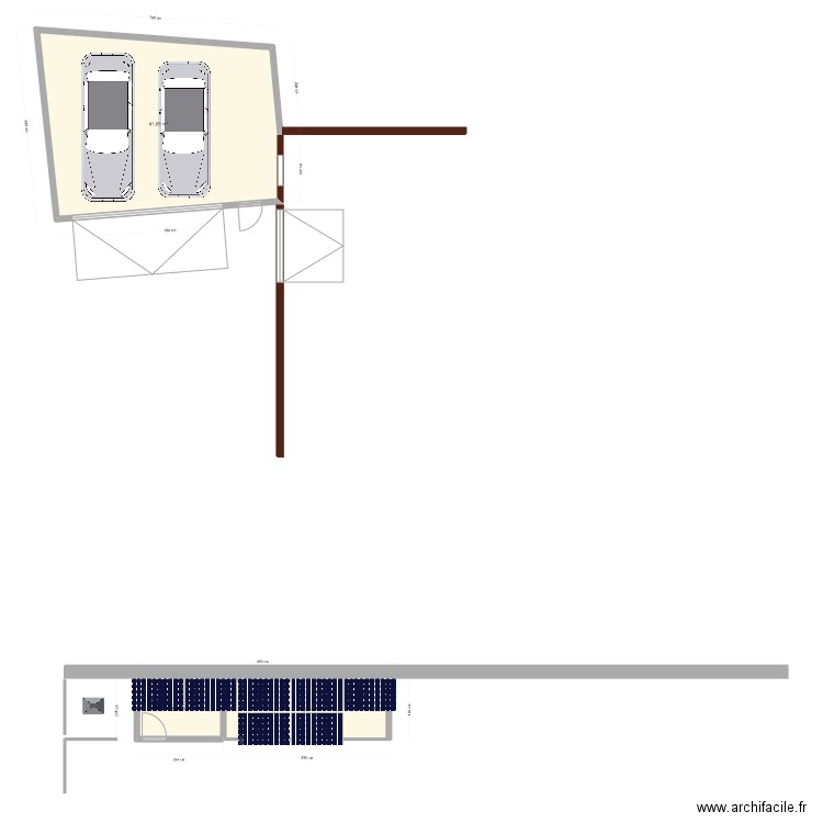 garage. Plan de 0 pièce et 0 m2