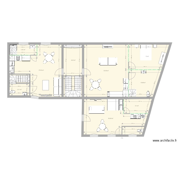 location ancien bureau. Plan de 0 pièce et 0 m2