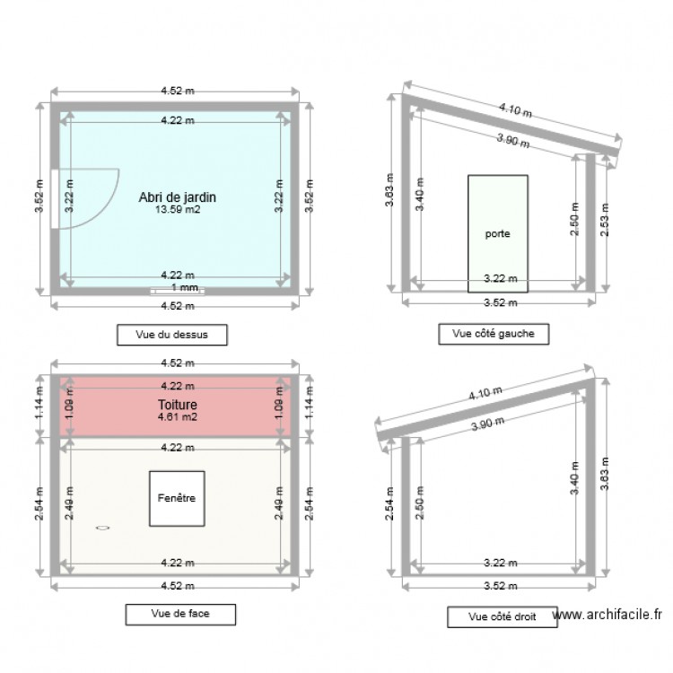 Abri de Jardin Sol nine. Plan de 0 pièce et 0 m2
