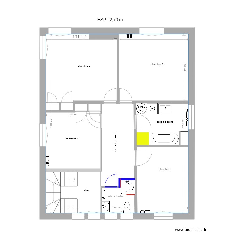 Enghien 1er étage 26 12 2020. Plan de 0 pièce et 0 m2