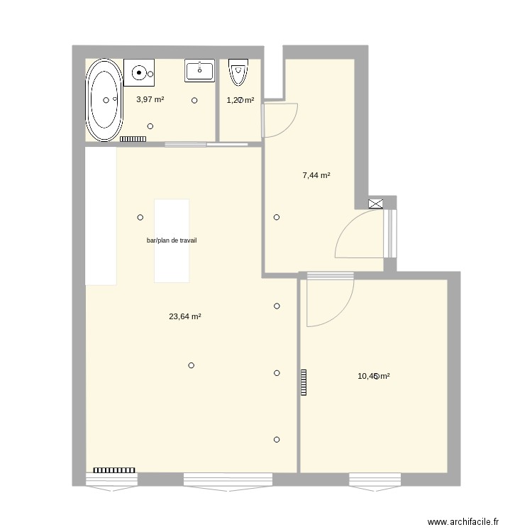 Appart Saouzelong 01 09. Plan de 0 pièce et 0 m2