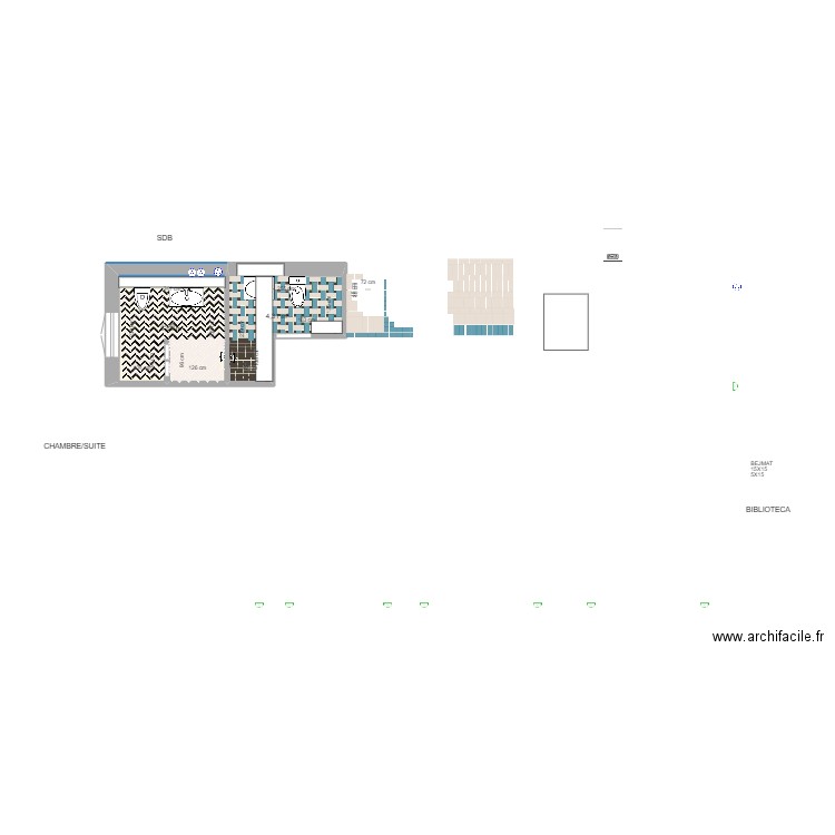 SOLS SALLE DE BAINS. Plan de 0 pièce et 0 m2
