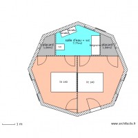 case octogonale avec meubles 2