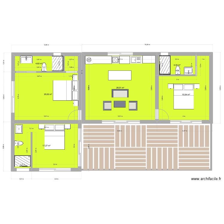 casita ++++. Plan de 0 pièce et 0 m2