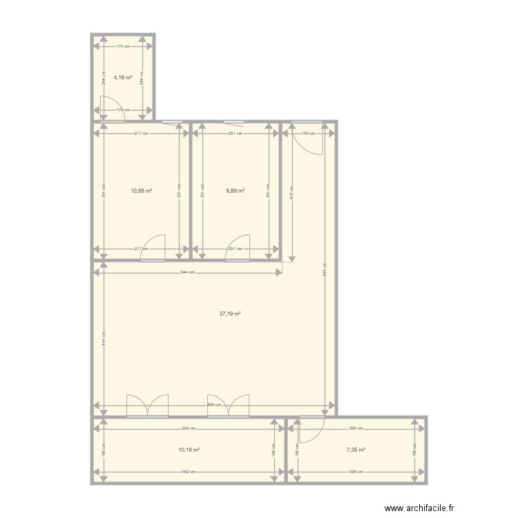 thomas immeuble st foy app3. Plan de 6 pièces et 80 m2