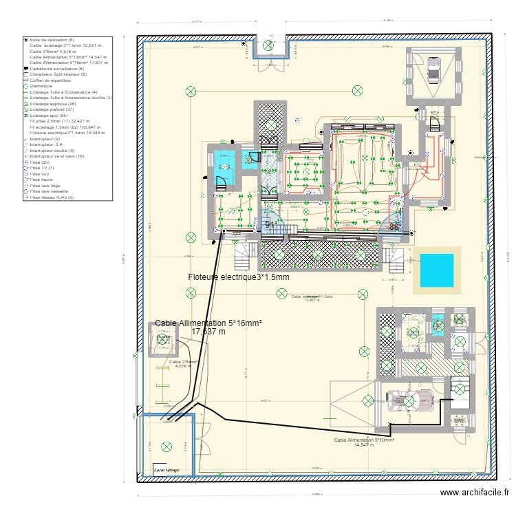 plan electricte  207. Plan de 0 pièce et 0 m2