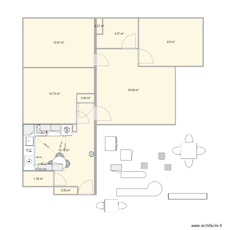 T4 Coutures Renove NRA 8. Plan de 0 pièce et 0 m2