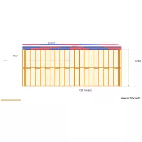 plan de l ossature Toiture