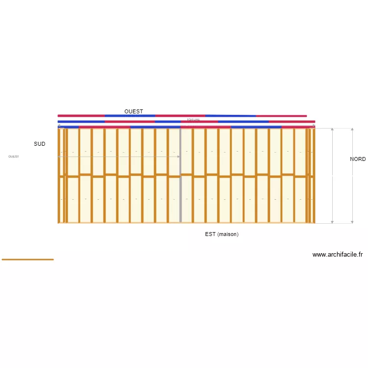 plan de l ossature Toiture. Plan de 