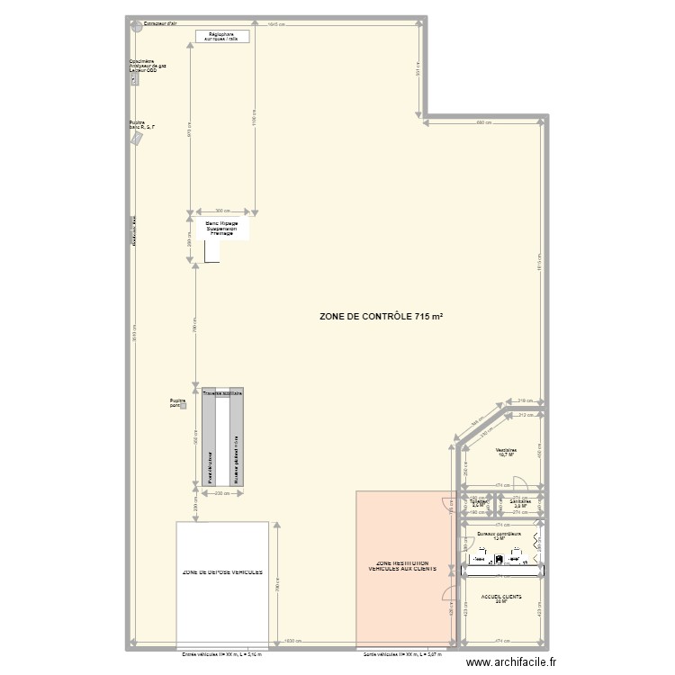 CCT VL CALAIS   Coquelles. Plan de 6 pièces et 774 m2