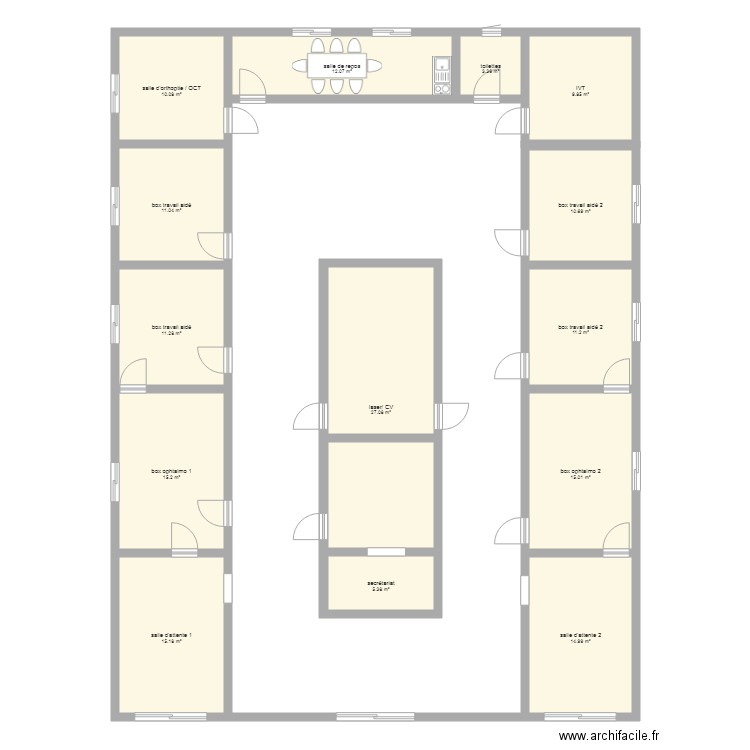 cabinet projet. Plan de 0 pièce et 0 m2