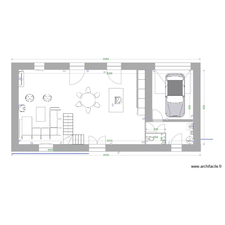 maison elouann. Plan de 
