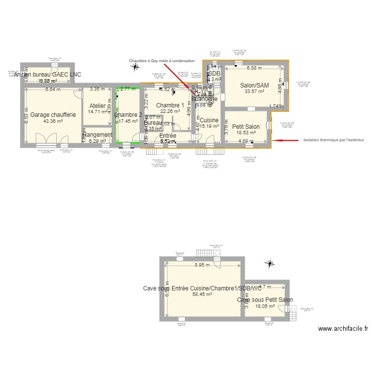 GRANDGEORGES Dominqiue Projet. Plan de 0 pièce et 0 m2