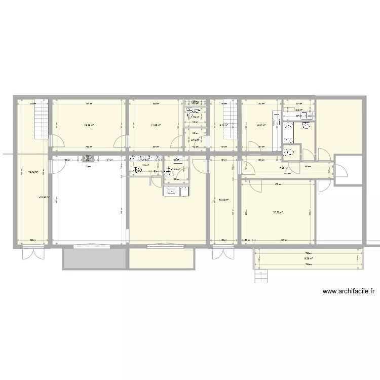 Cr&eacute;che. Plan de 