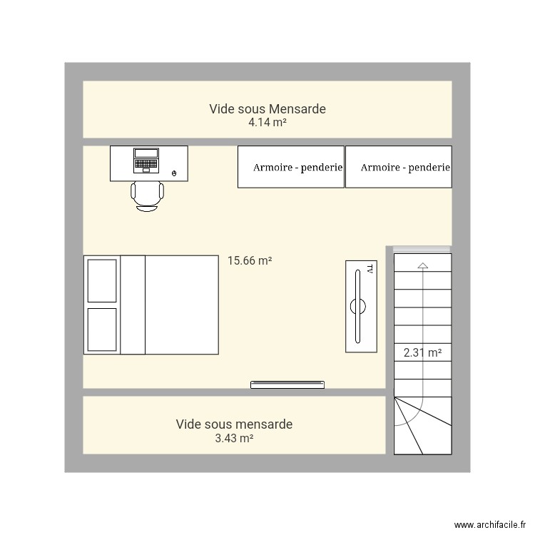 2e étage samer garage. Plan de 0 pièce et 0 m2