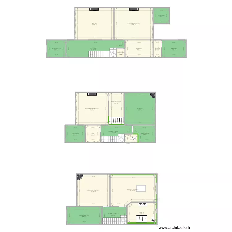 FREGNAUX MAISON. Plan de 